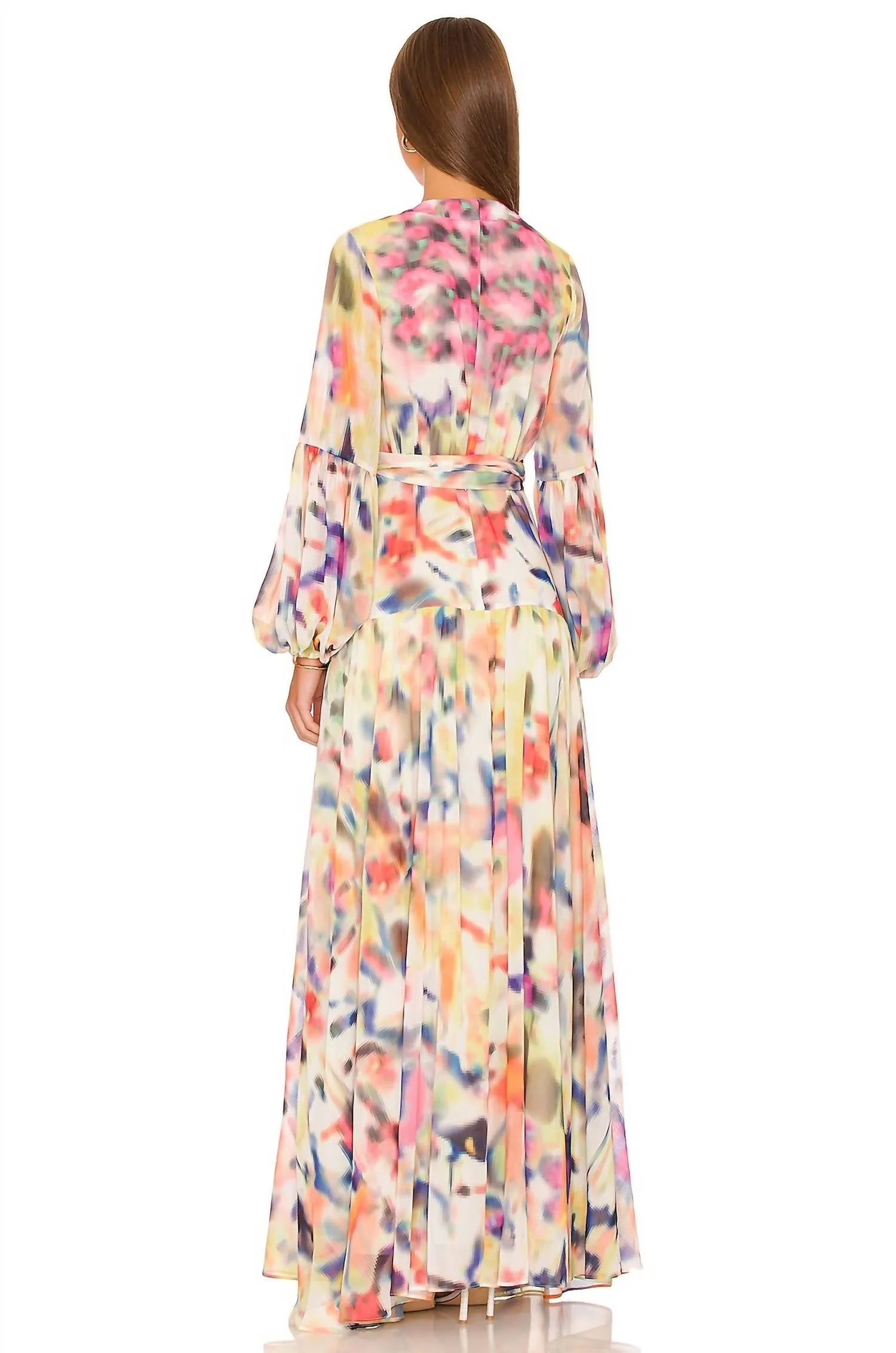 Alexis - BECKER FLUID PRINTED CREPE DRESS
