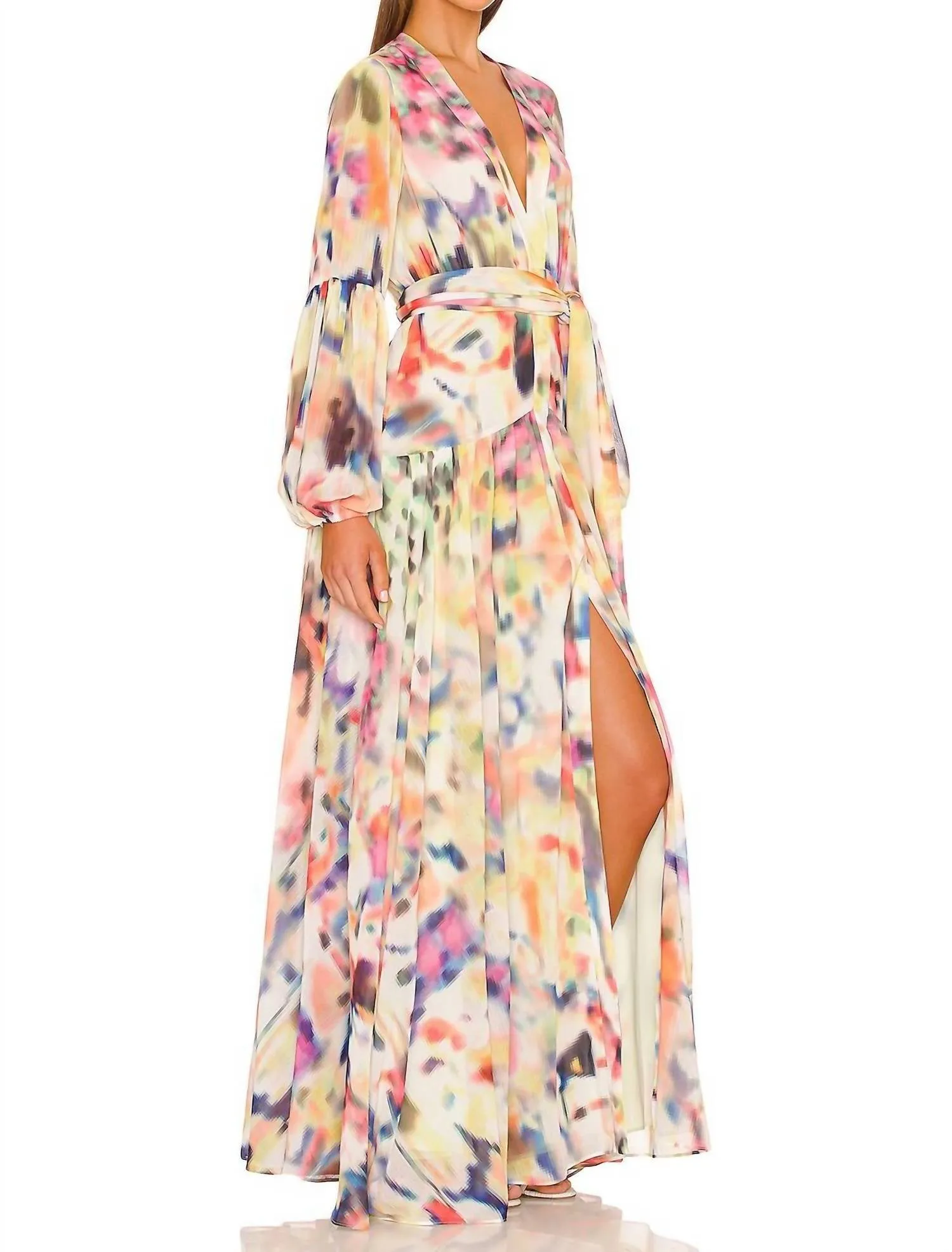 Alexis - BECKER FLUID PRINTED CREPE DRESS