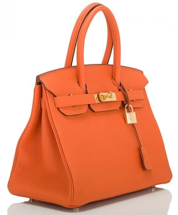 Birkin Orange H Togo 30cm Gold Hardware