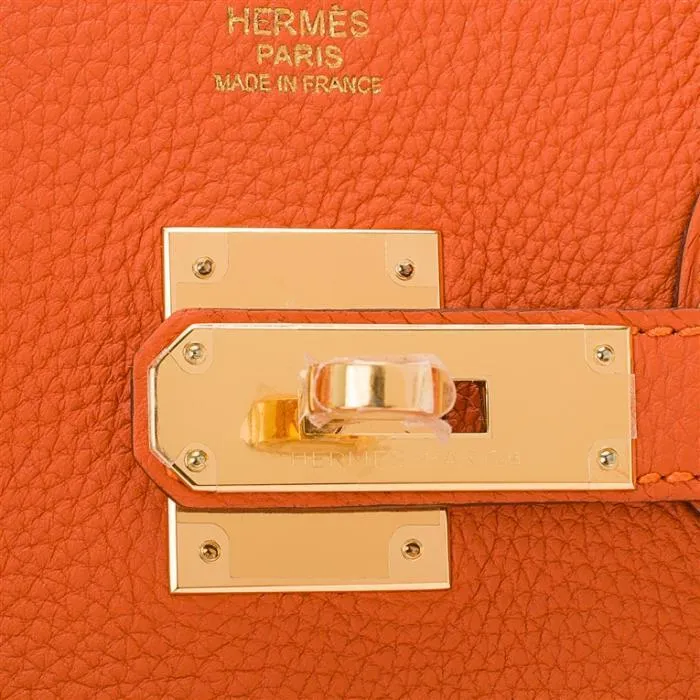 Birkin Orange H Togo 30cm Gold Hardware