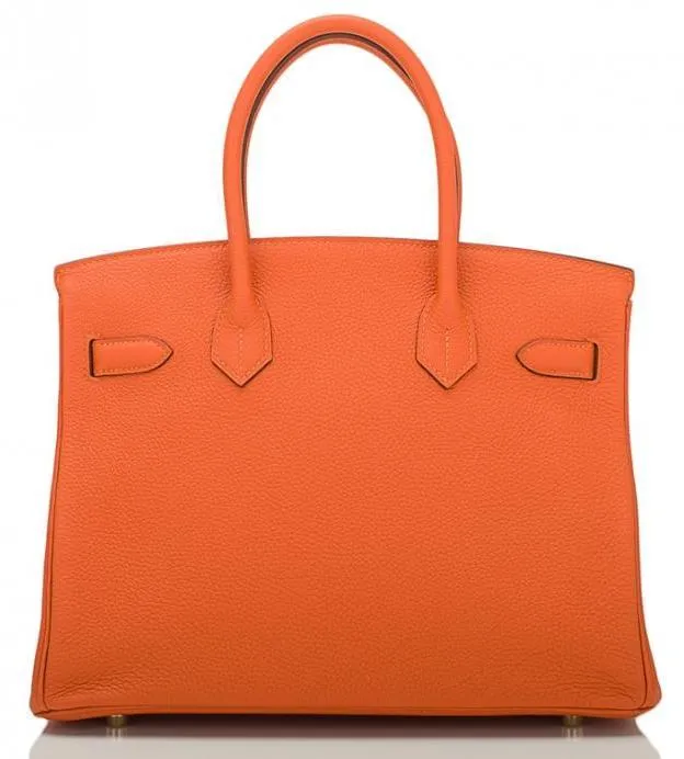 Birkin Orange H Togo 30cm Gold Hardware