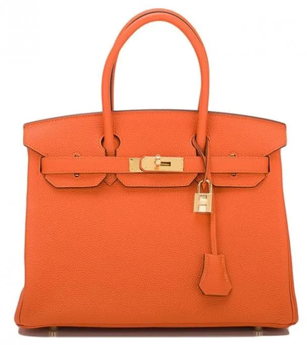 Birkin Orange H Togo 30cm Gold Hardware