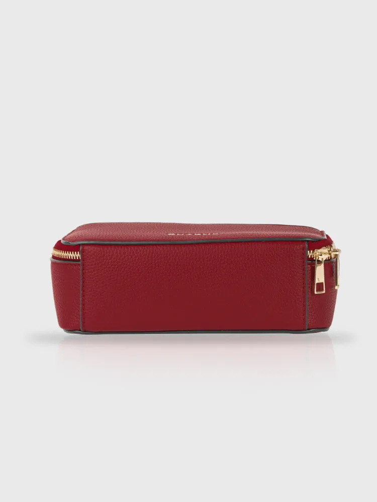 Boxed & Bold Cherry Red Sling Bag