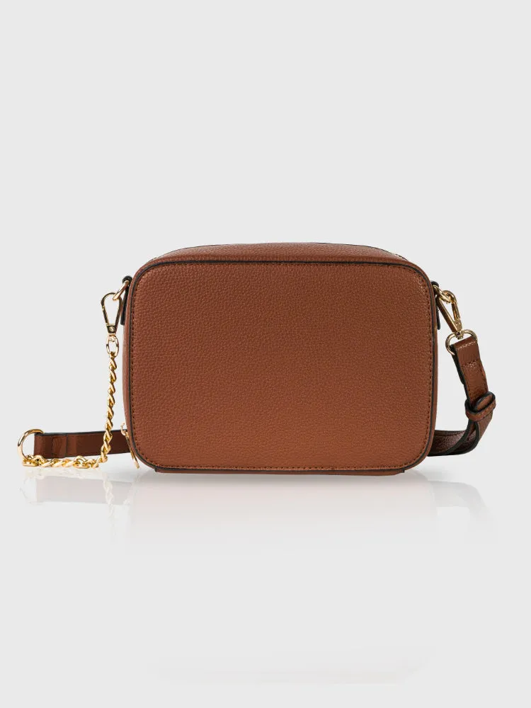 Boxed & Bold Cherry Red Sling Bag