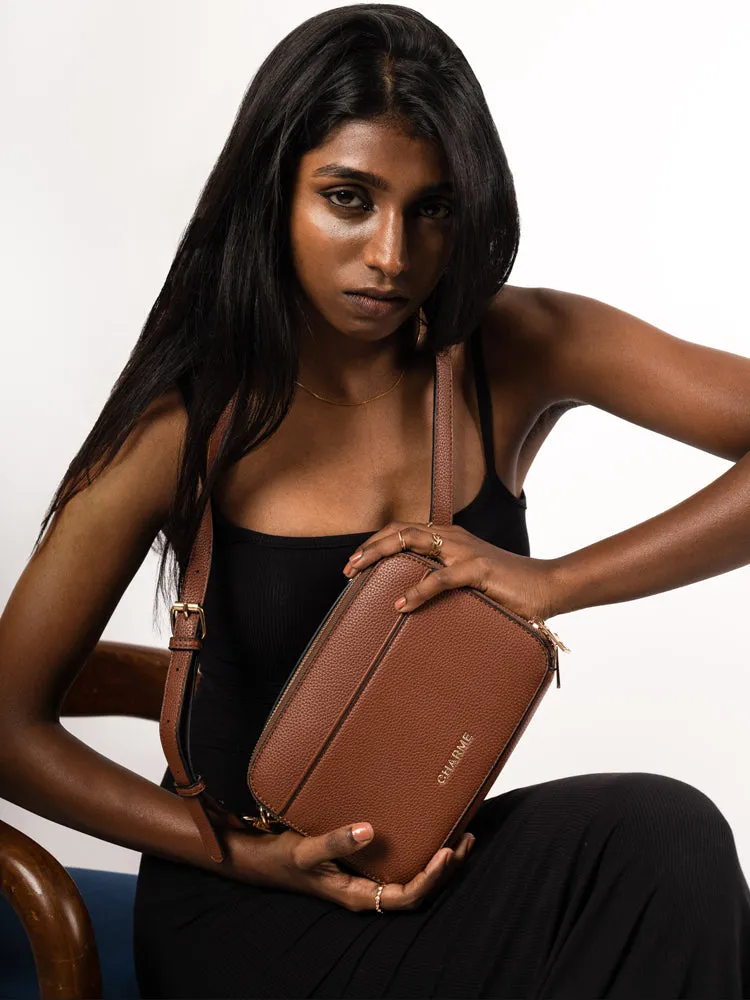 Boxed & Bold Wine Sling Bag
