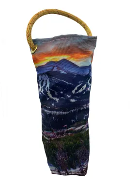 Breckenridge Colorado Winter Sunset Recycled Wine Tote