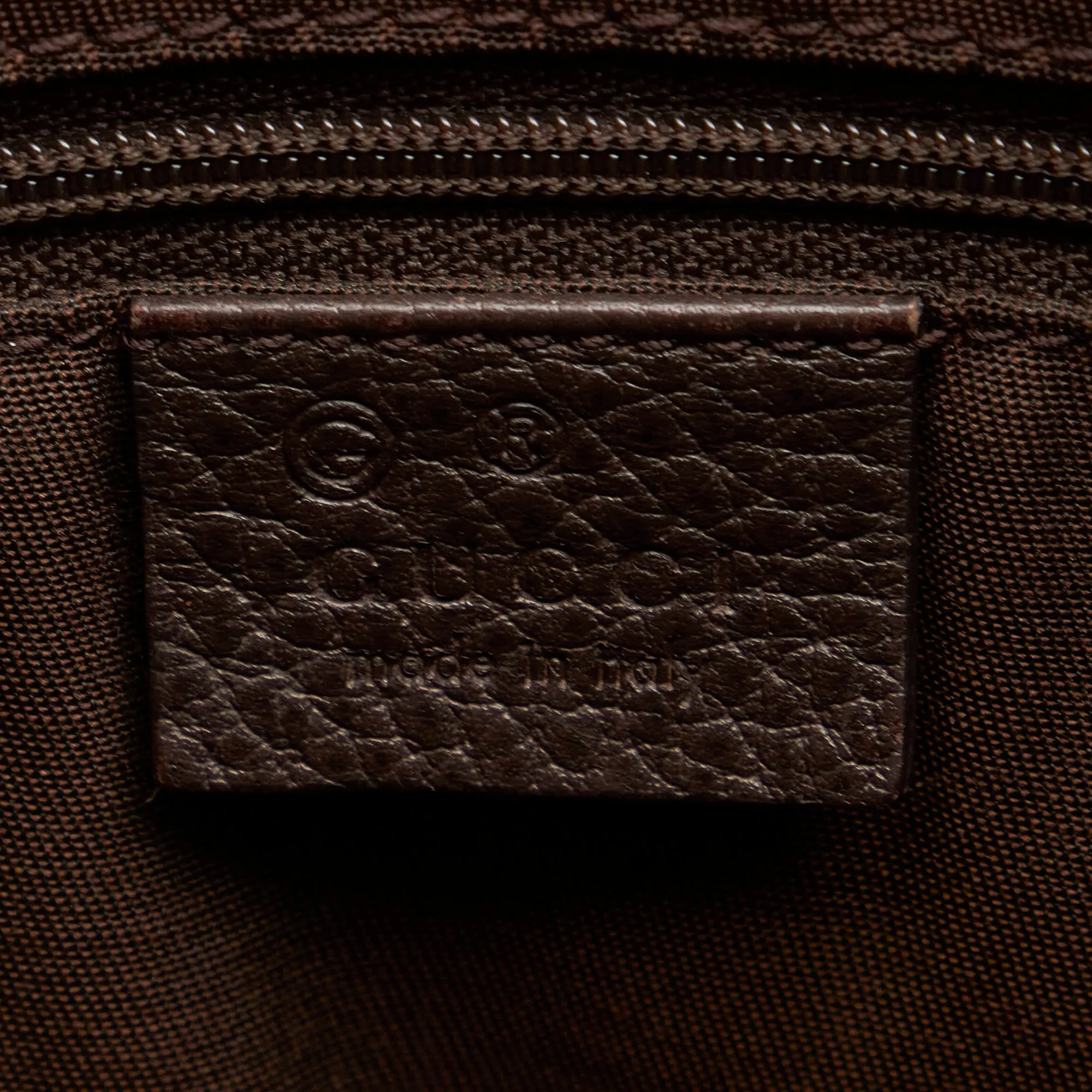 Brown Gucci GG Crystal Charm Tote Bag