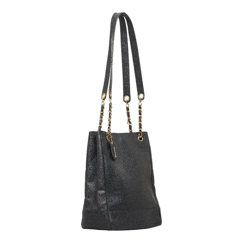 Chanel Coca-Cola Handbags Black Gold Matt Caviar   Chanel