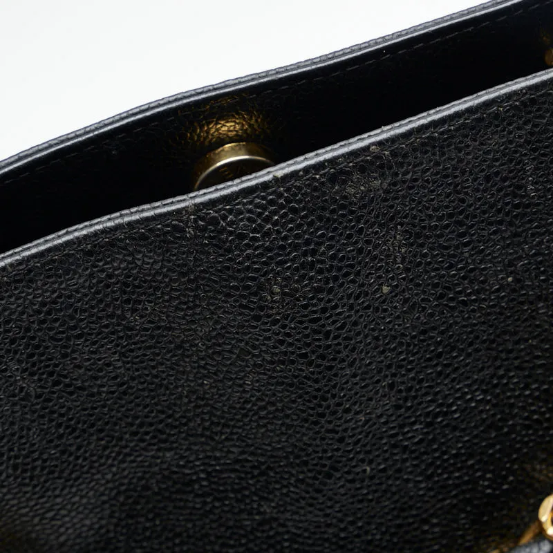 Chanel Coca-Cola Handbags Black Gold Matt Caviar   Chanel