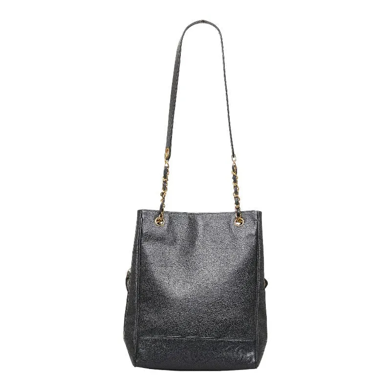 Chanel Coca-Cola Handbags Black Gold Matt Caviar   Chanel