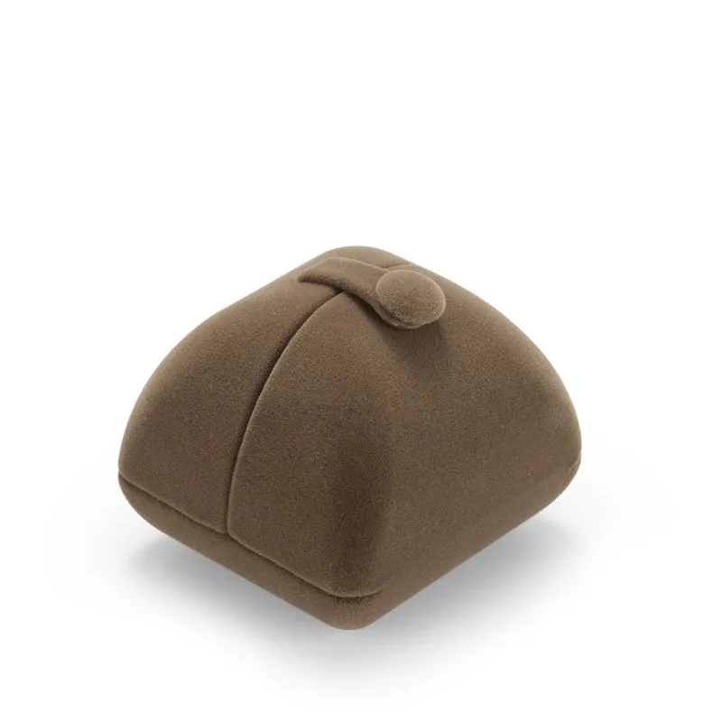 Coffee Velvet Ring Gift Box H00902