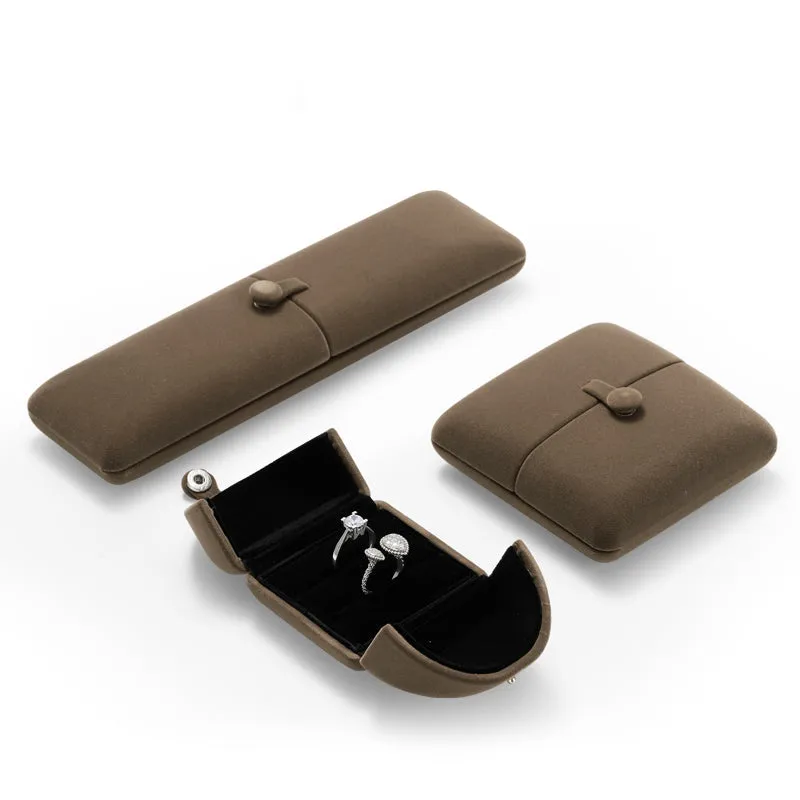 Coffee Velvet Ring Gift Box H00902