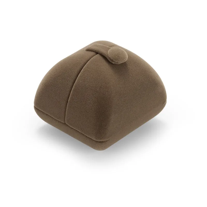 Coffee Velvet Ring Gift Box H00902