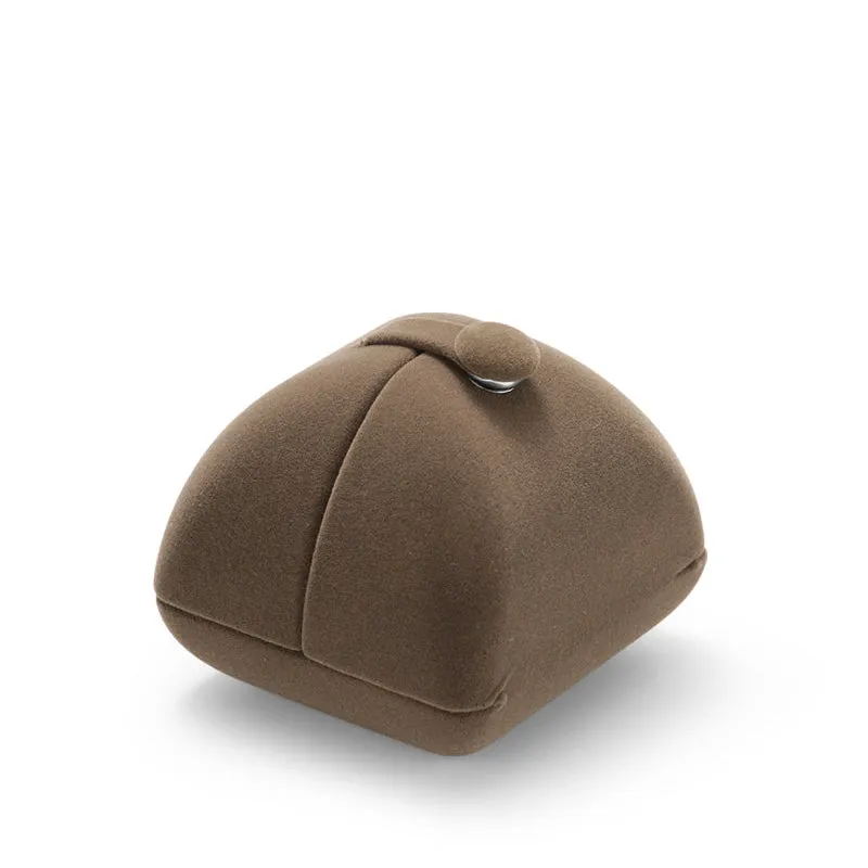 Coffee Velvet Ring Gift Box H00902