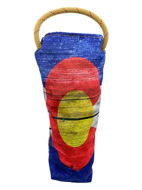 Colorado Flag Recycled Wine Tote