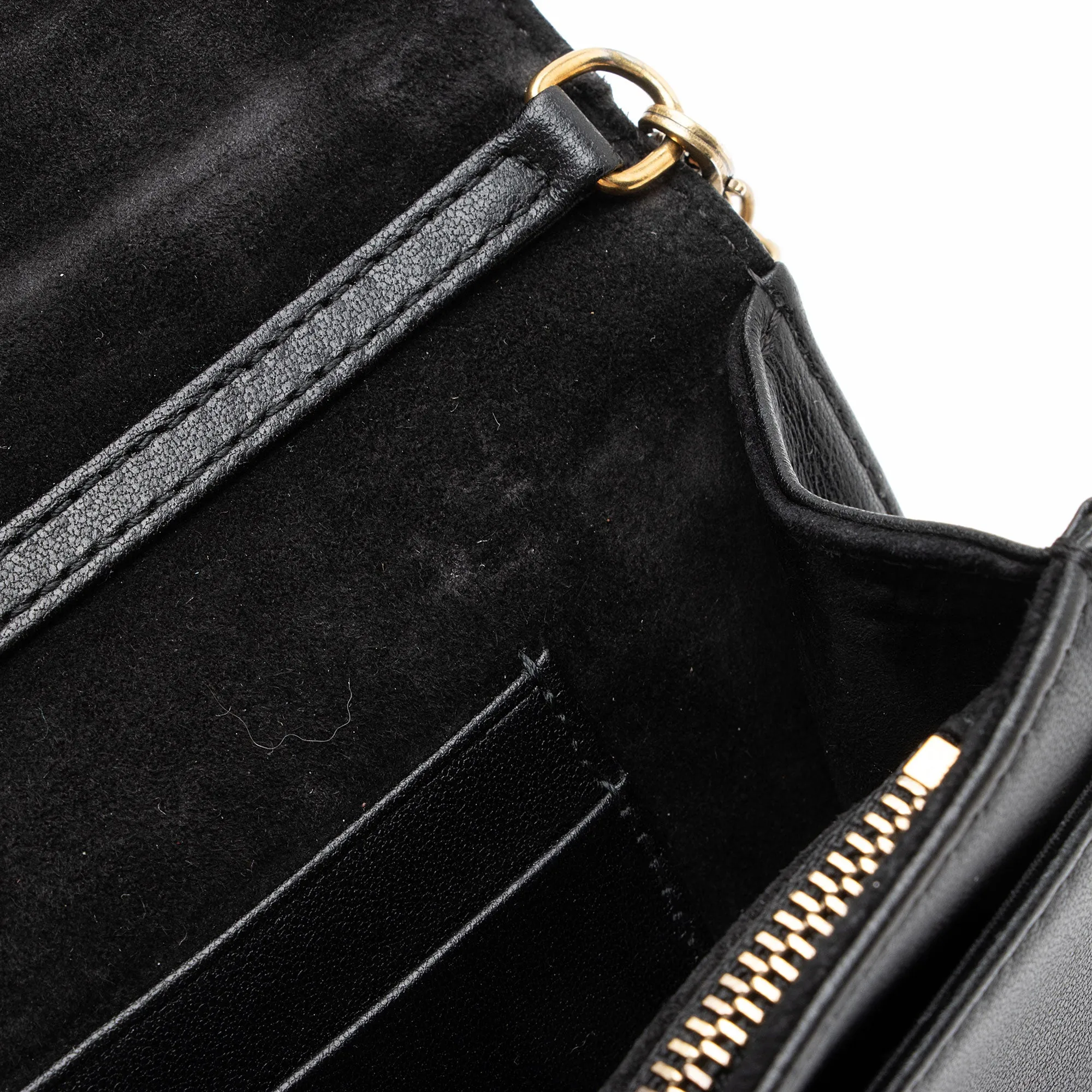 Dior Calfskin Studded Diorama Wallet on Chain Bag (SHF-c4jLp0)
