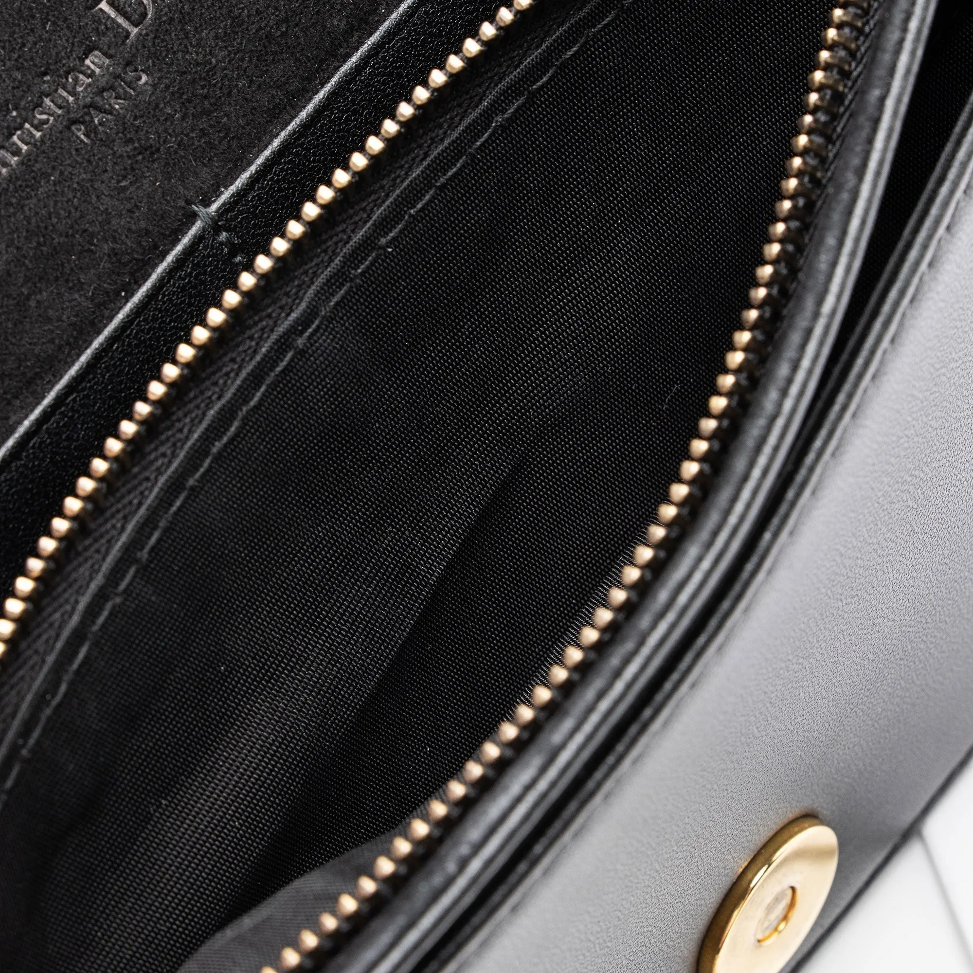 Dior Calfskin Studded Diorama Wallet on Chain Bag (SHF-c4jLp0)