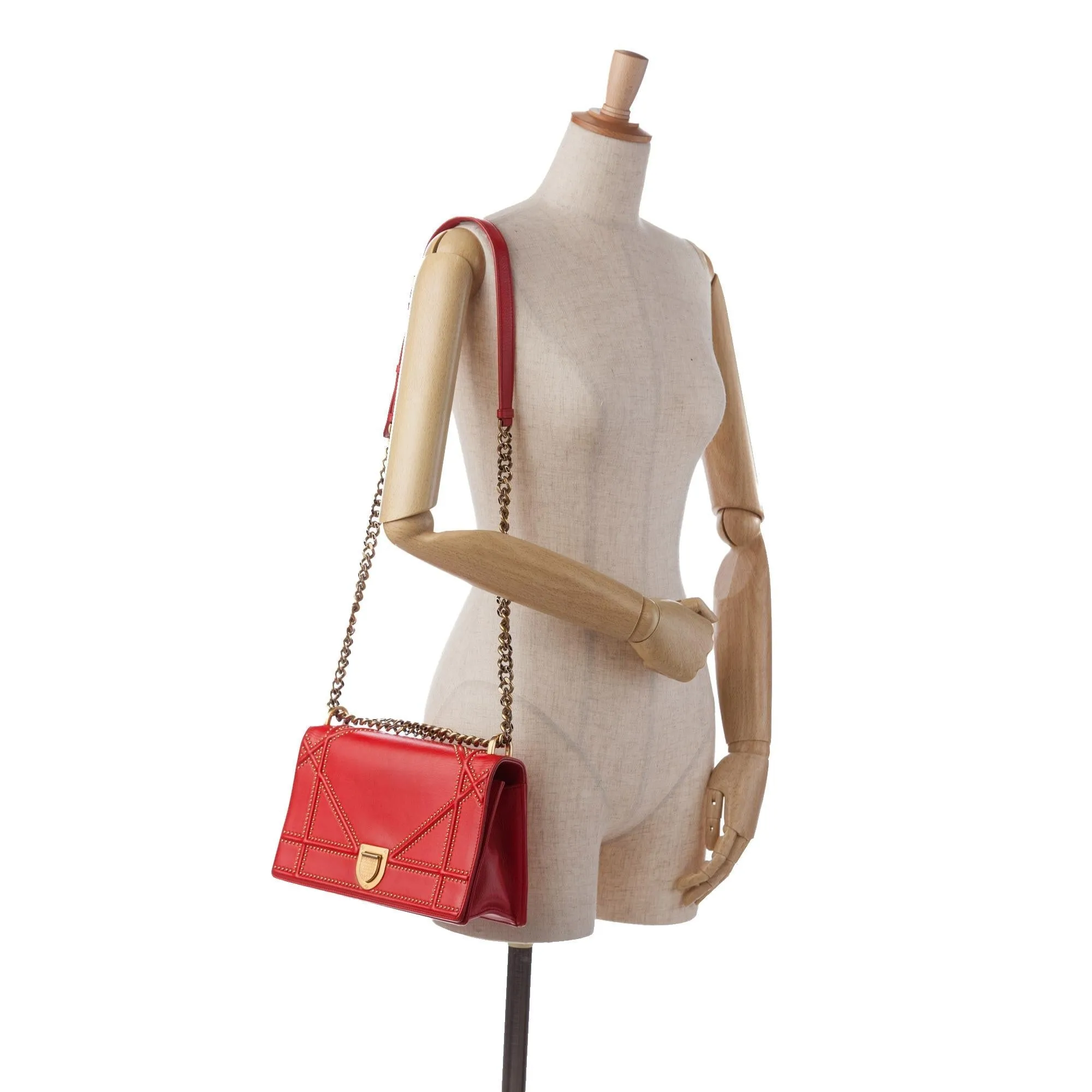 Dior Medium Studded Diorama Crossbody Bag (SHG-gWG1I8)