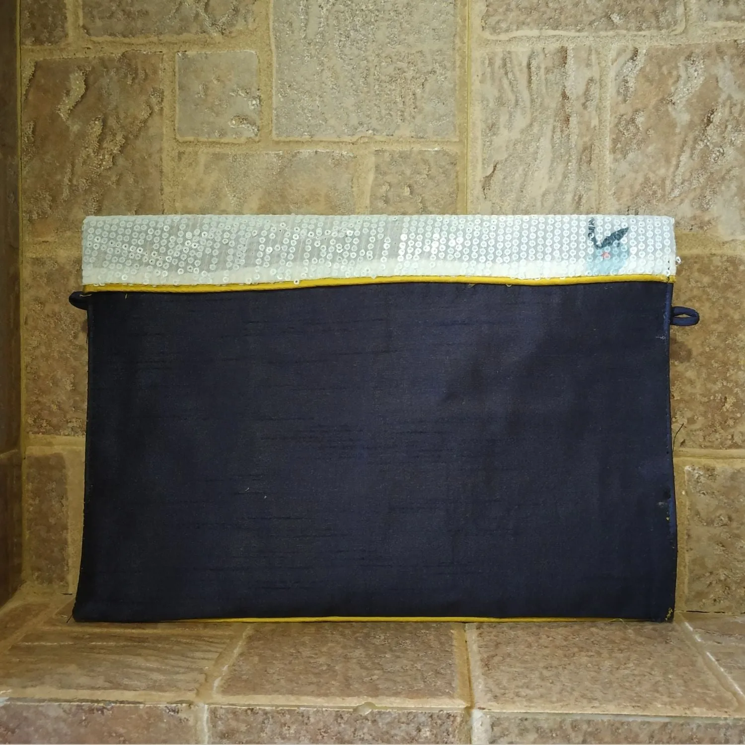 Dual-Tone Sequinned Envelope Clutch | Convertible Sling Bag | Wedding Accessory