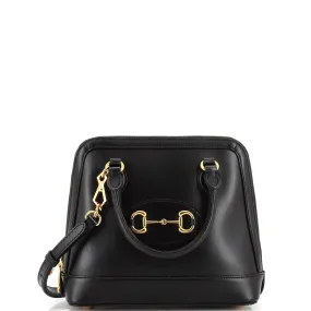 GUCCI Horsebit 1955 Top Handle Bag Leather Small