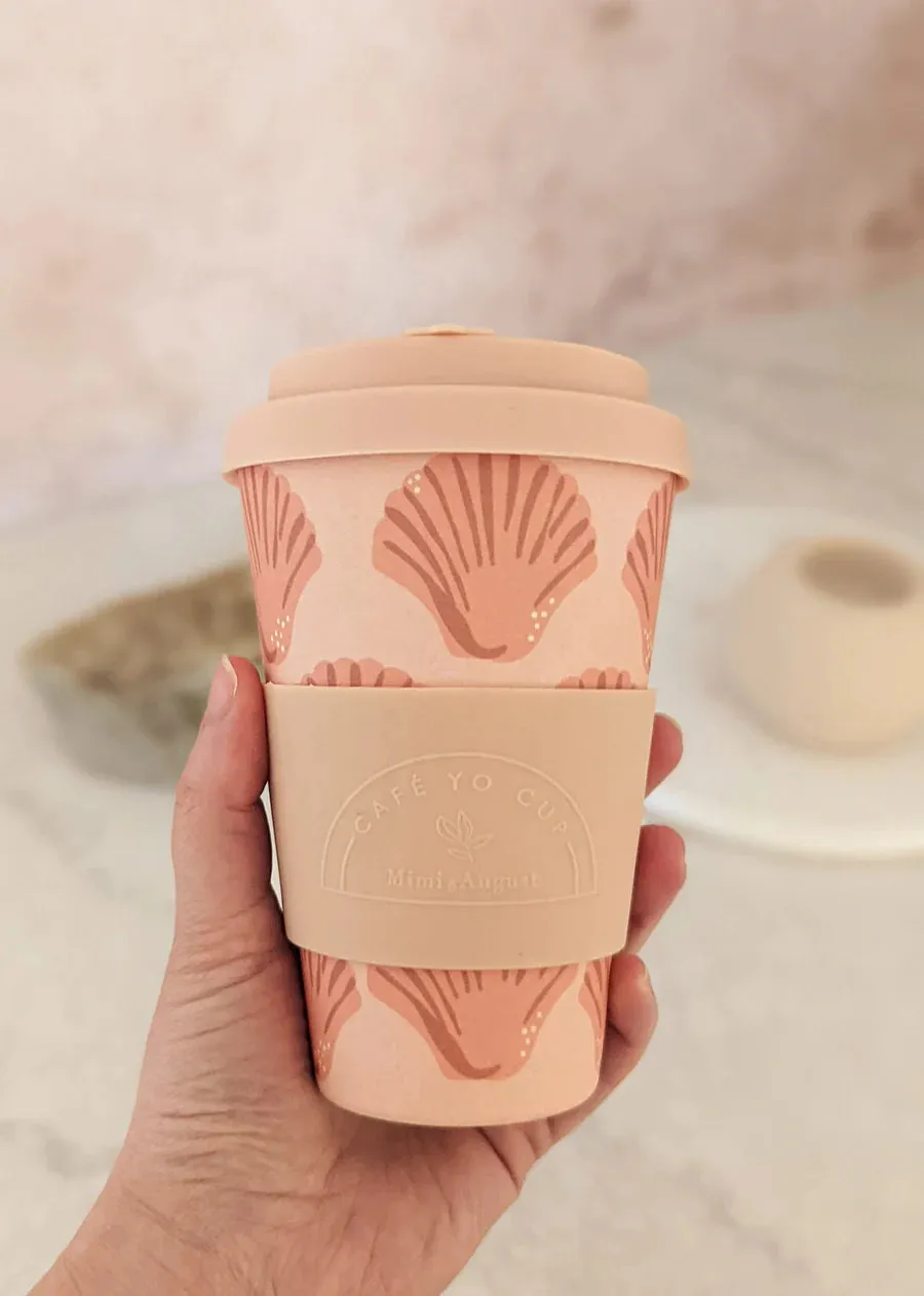 Seashells Cafe Yo - Bamboo Reusable Cup