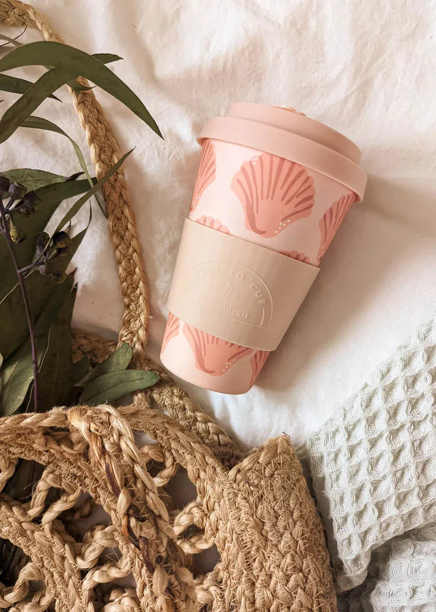 Seashells Cafe Yo - Bamboo Reusable Cup