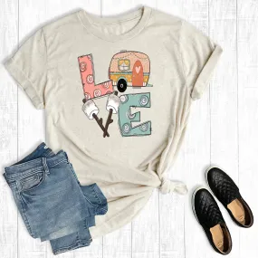 Summer Vacation Love Camping Graphic Tee