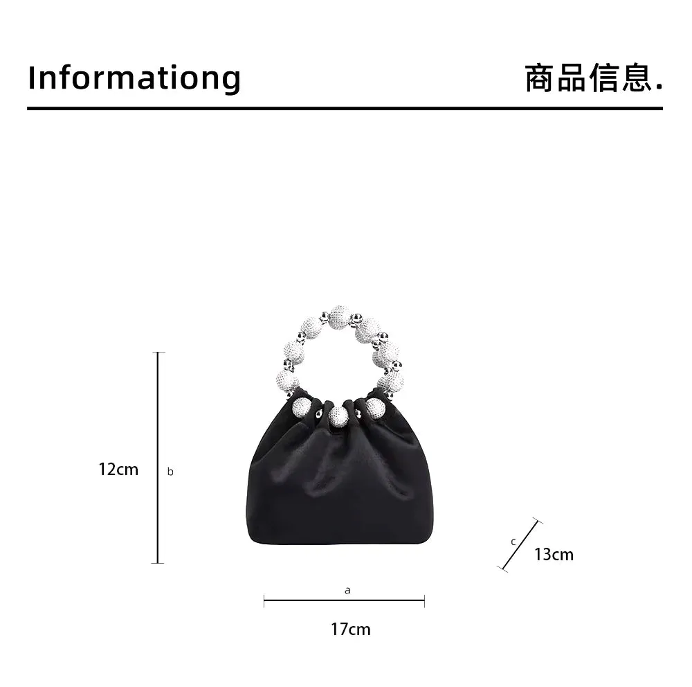 UAKISS  -  2025 Vintage Sweet Wine Velvet Womens Crossbody Gold Metal Chain Drawstring Bucket Bag Banquet Party Small Clutches Handbags