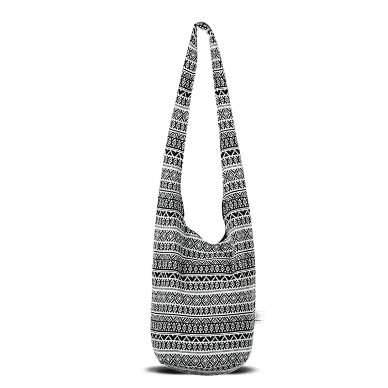 UAKISS  -  Sling Crossbody Shoulder Bag Women's Handbags Hippie Hobo Thai Cotton Gypsy Bohemian Boho Girl Books School Bags Bag free Gift