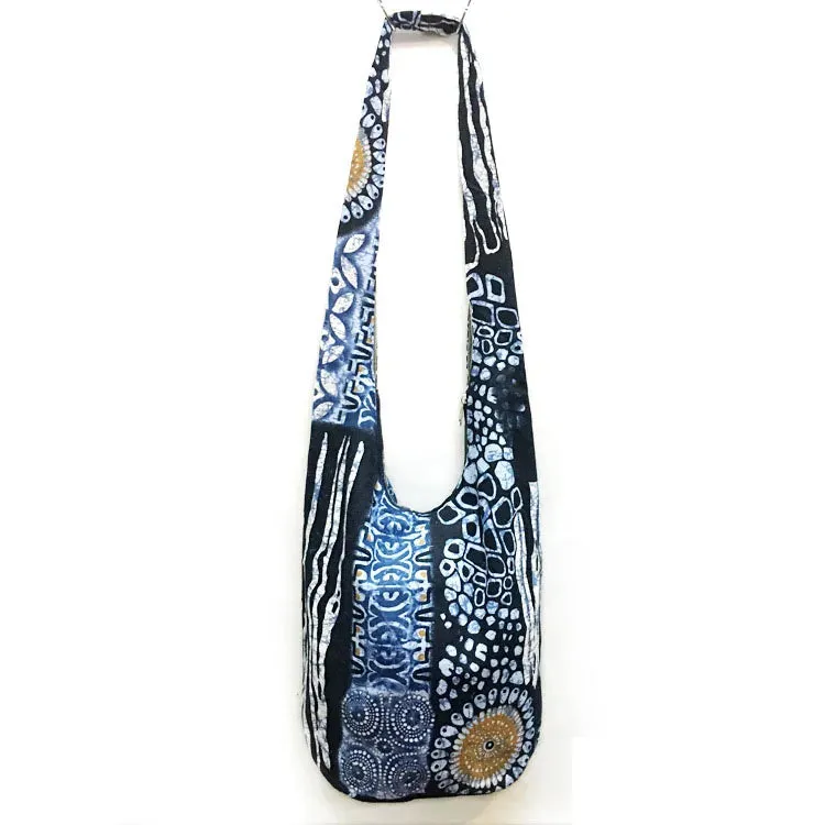 UAKISS  -  Sling Crossbody Shoulder Bag Women's Handbags Hippie Hobo Thai Cotton Gypsy Bohemian Boho Girl Books School Bags Bag free Gift