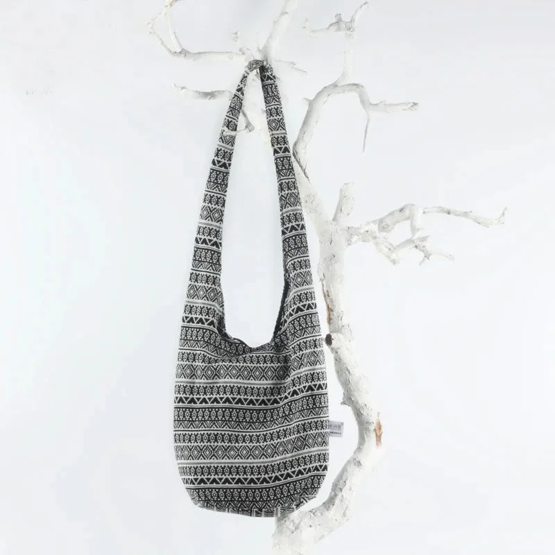 UAKISS  -  Sling Crossbody Shoulder Bag Women's Handbags Hippie Hobo Thai Cotton Gypsy Bohemian Boho Girl Books School Bags Bag free Gift