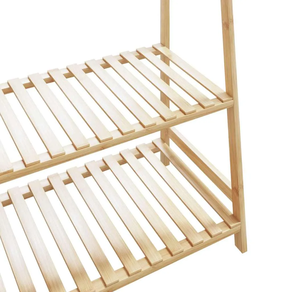 vidaXL Clothes Rack with Shelves 110x40x180 cm Bamboo