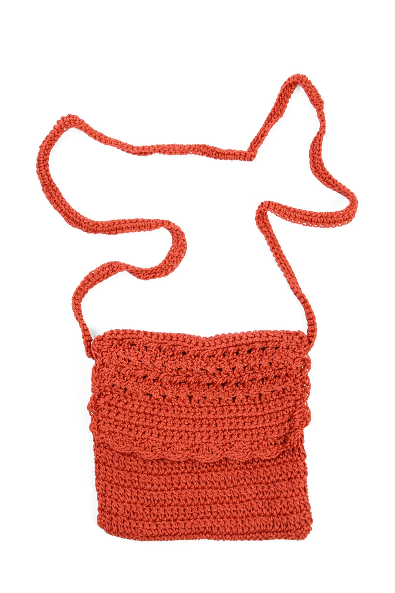 Weave Sling Bag in Coral