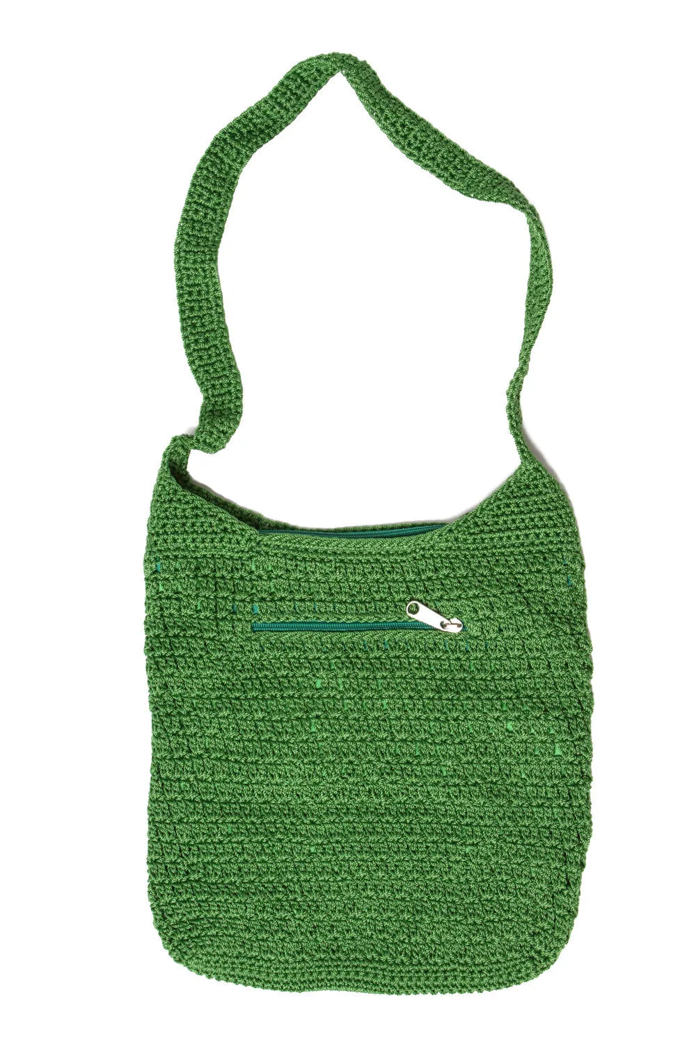 Weave Sling Bag in Green (Lrg)