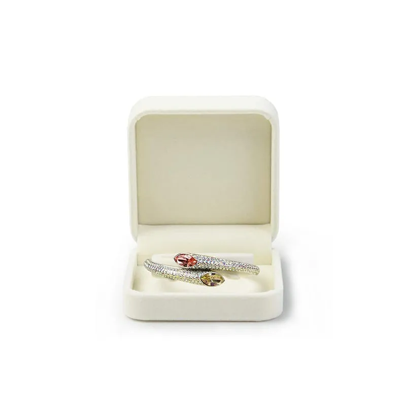 White Velvet Anniversry Bangle Box H04504