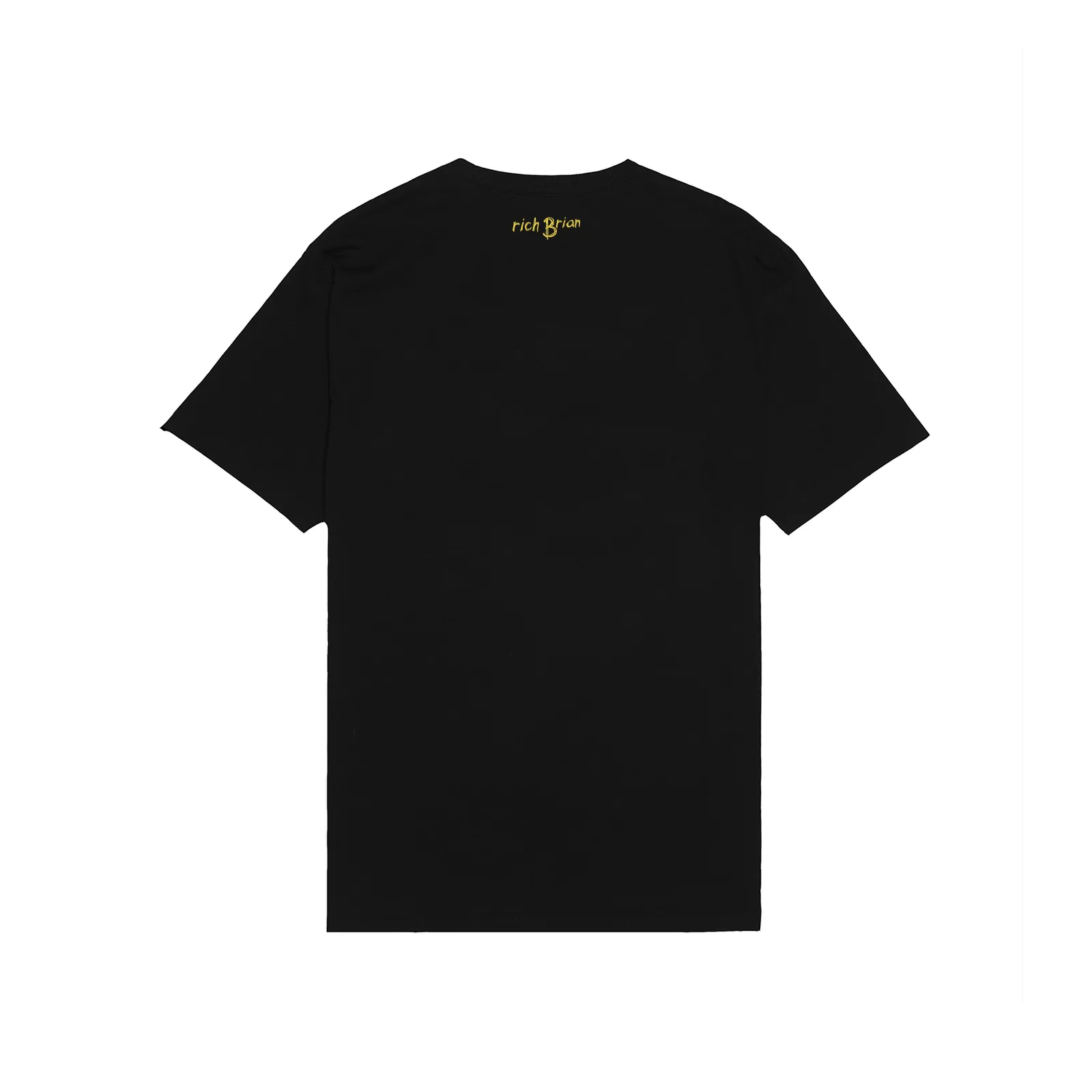 YELLOW SKETCH TEE IN BLACK